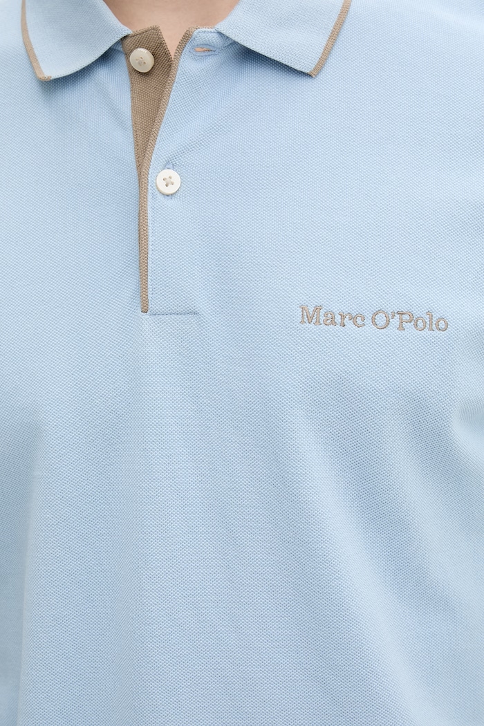 Marc O'Polo тениска с яка мъжка от памук 5000012673 син