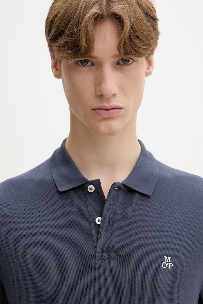 Marc O'Polo polo da uomo in cotone blu 5000012674