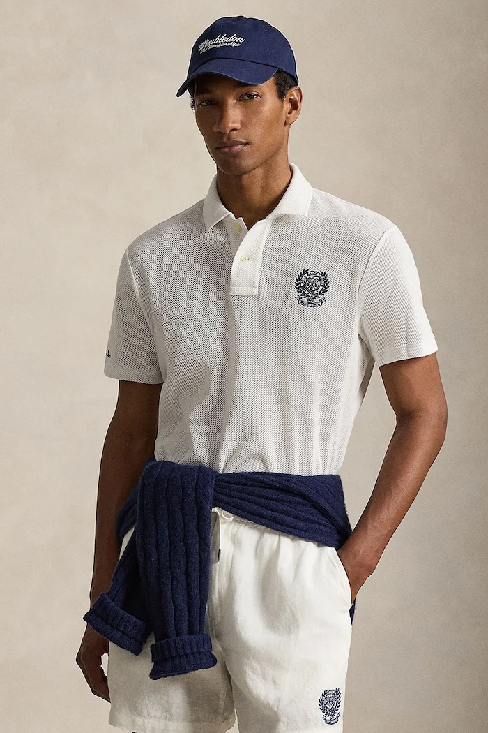 Polo Ralph Lauren polo męskie bawełniane biały 710B16050