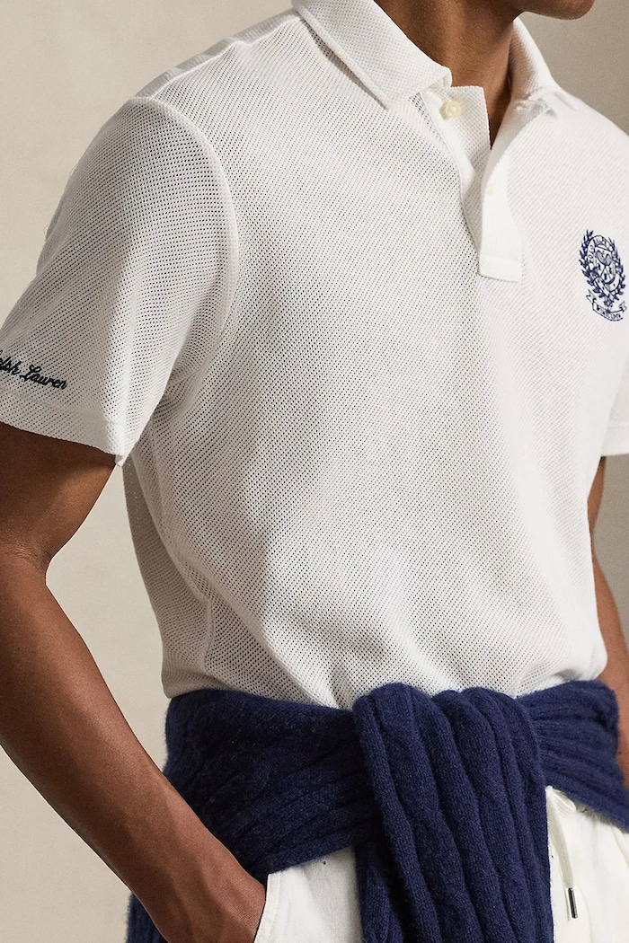 Polo Ralph Lauren polo męskie bawełniane biały 710B16050