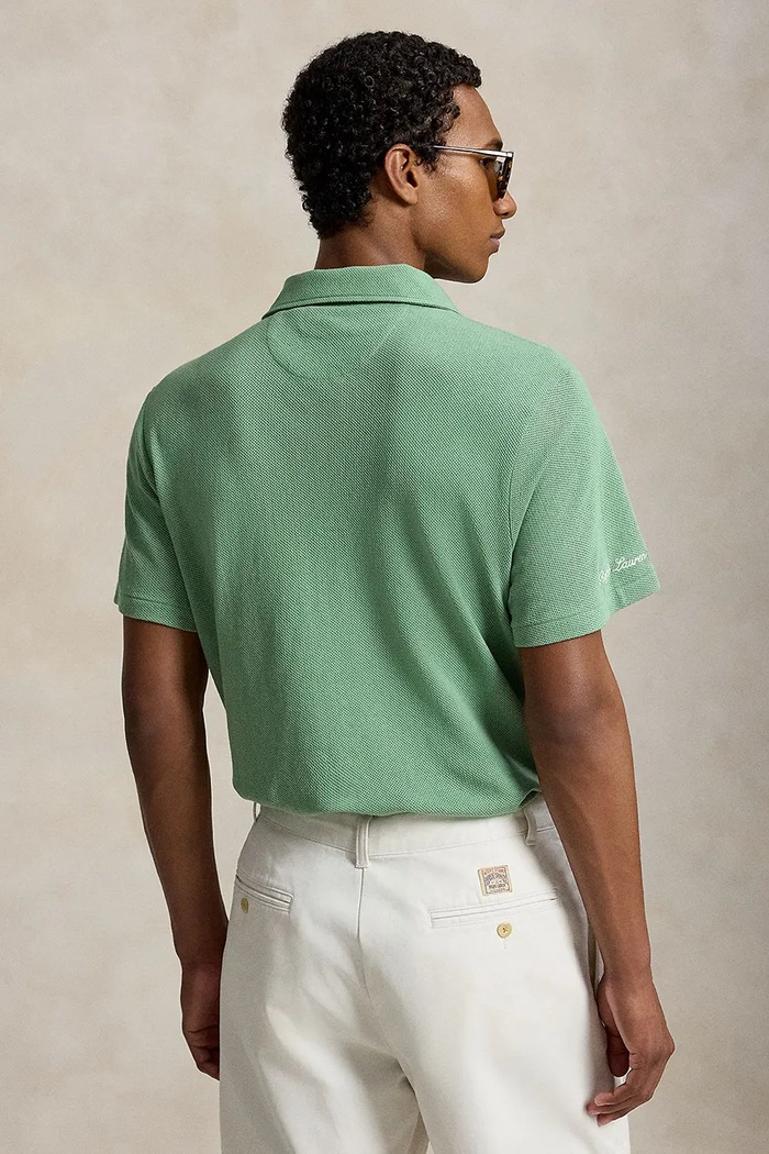 Polo Ralph Lauren polo męskie bawełniane 710B16050 zielony SS26