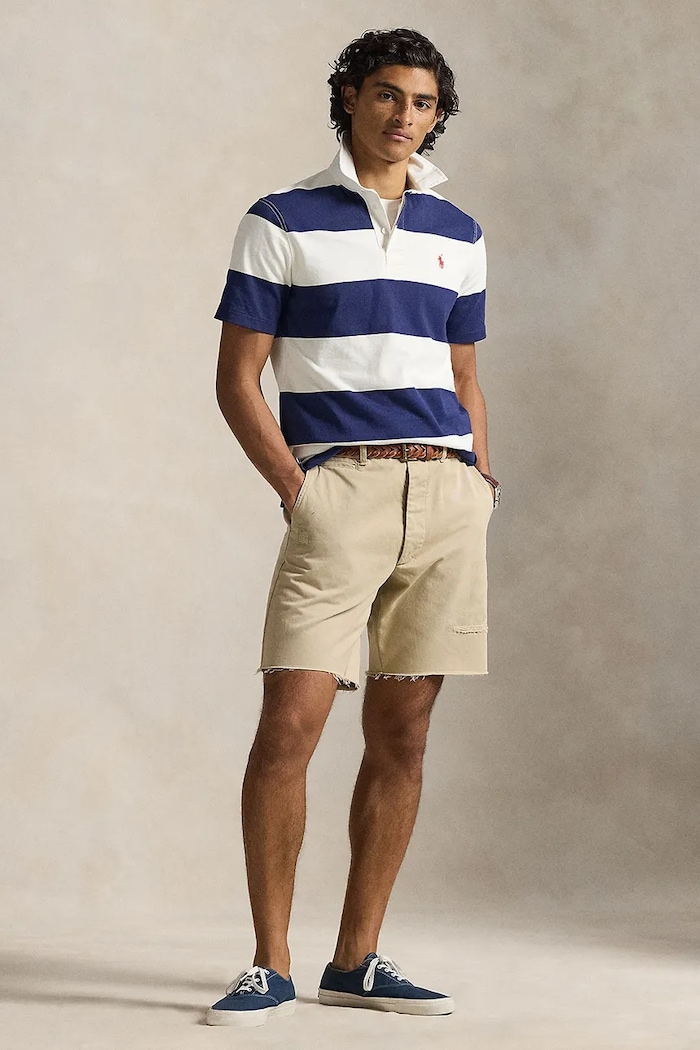 Oblačila Polo Ralph Lauren polo majica moška bombažna 710964538 mornarsko modra