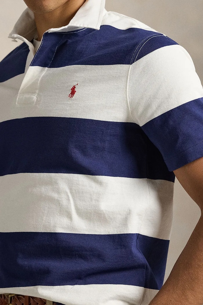 Polo Ralph Lauren polo majica moška bombažna mornarsko modra 710964538
