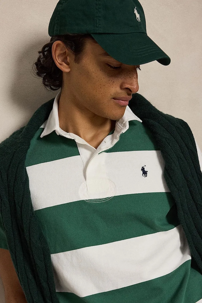 Polo Ralph Lauren polo tričko pánske bavlnené zelená 710964538