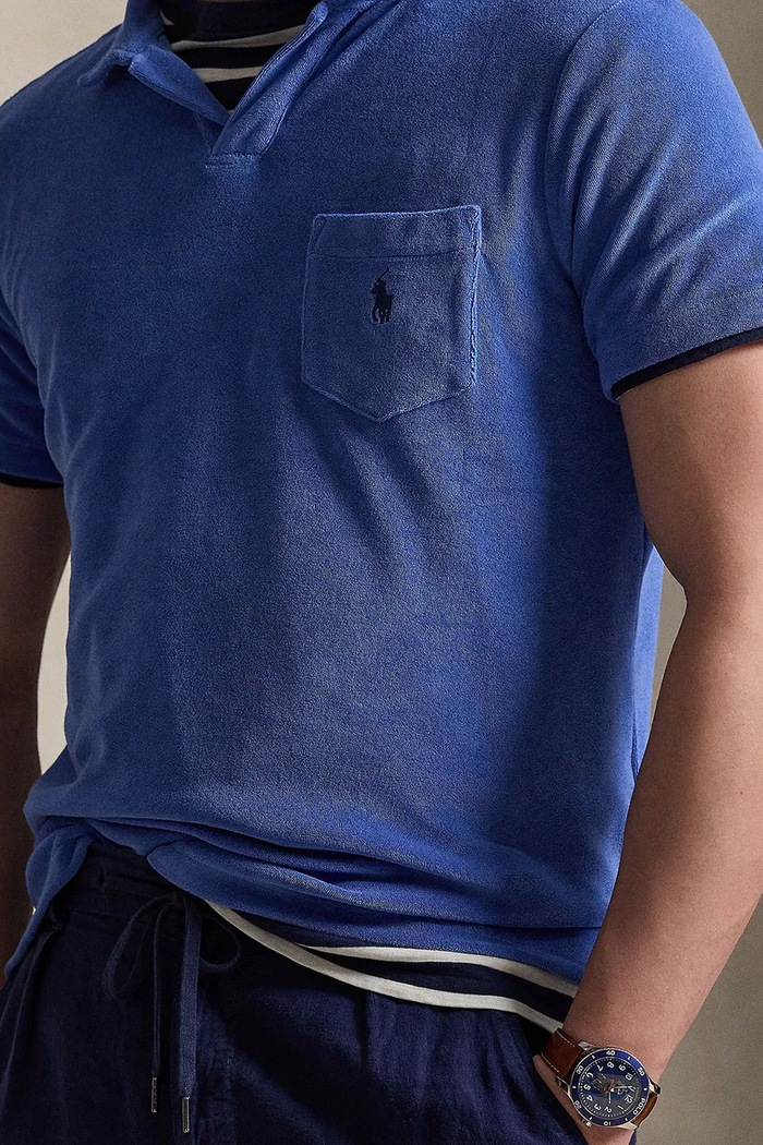 Polo Ralph Lauren tricou polo albastru 710A12491