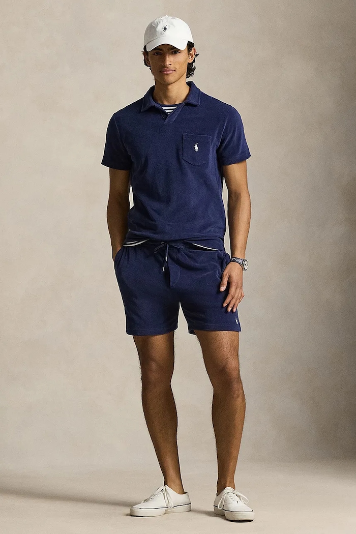 Clothing Polo Ralph Lauren polo shirt 710A12491 navy