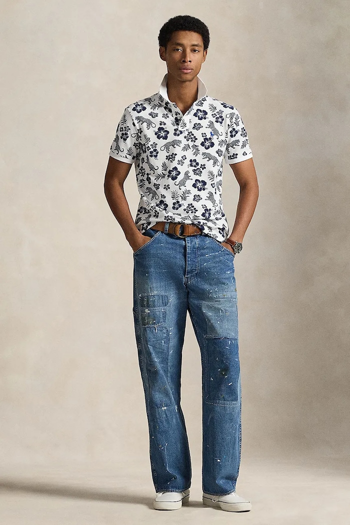Oblačila Bombažen polo Polo Ralph Lauren 710B13541 vijolična