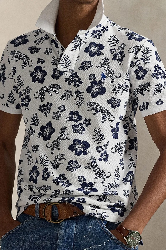 Bombažen polo Polo Ralph Lauren vijolična 710B13541