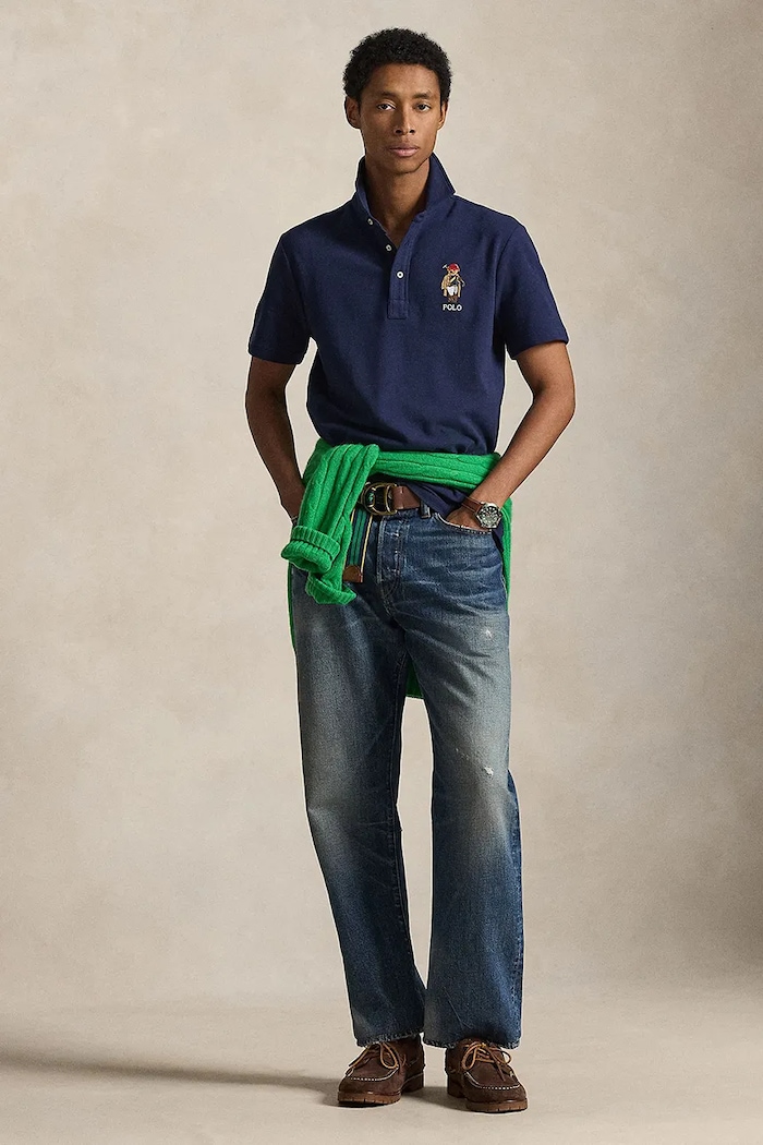 Îmbrăcăminte Polo Ralph Lauren polo de bumbac 710B16616 bleumarin