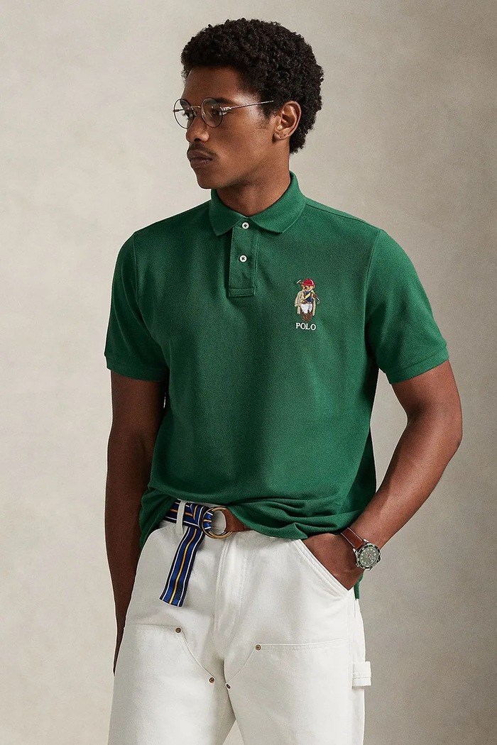 Bavlnené polo tričko Polo Ralph Lauren nášivka zelená 710B16618