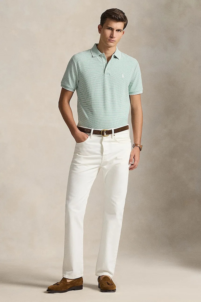 Clothing Polo Ralph Lauren polo shirt 710A12308 turquoise