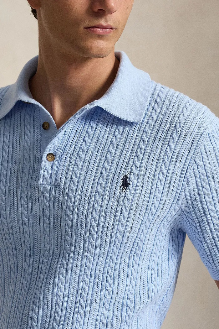 Polo Ralph Lauren polo męskie bawełniane niebieski 710B13893