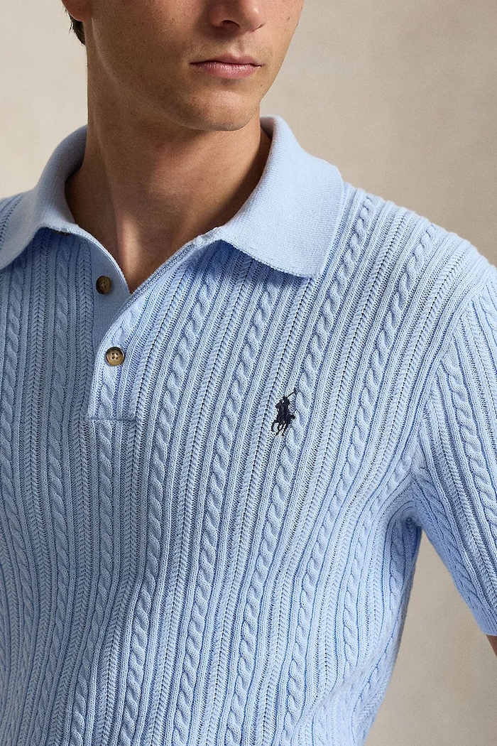 Polo Ralph Lauren polo męskie bawełniane niebieski 710B13893