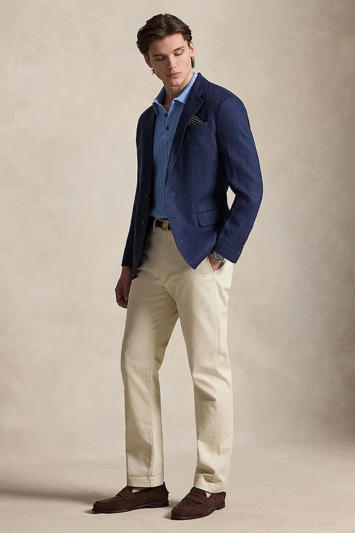 Polo Ralph Lauren polo pentru bărbați din bumbac 710B13893 albastru