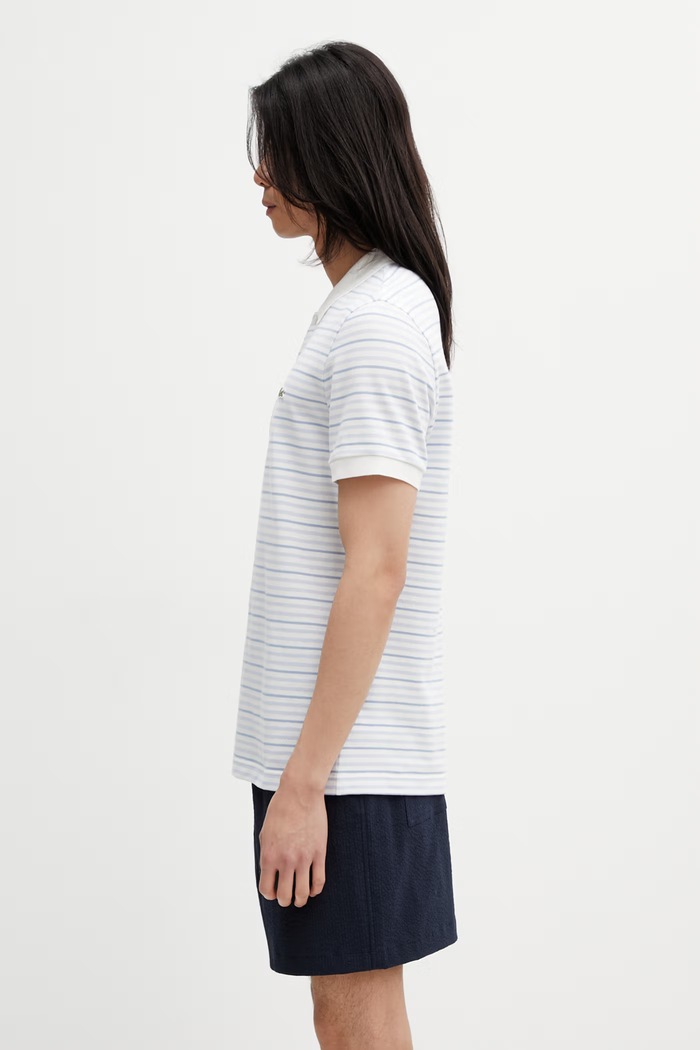 Lacoste πόλο βαμβακερό Ανδρικό PH0871 μπλε SS26
