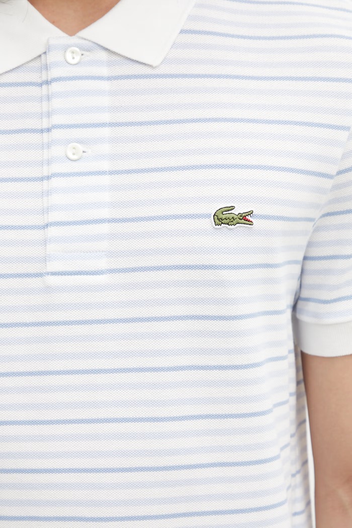Lacoste πόλο βαμβακερό Ανδρικό μπλε PH0871