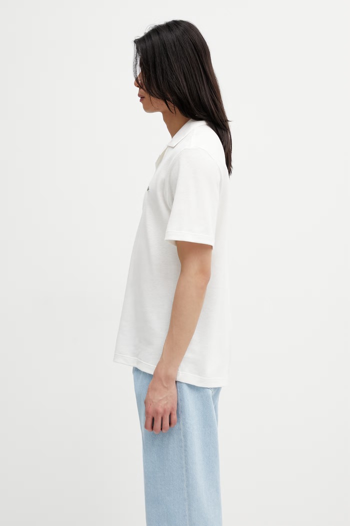 Lacoste polo cu amestec de in pentru bărbați PH2449 bej SS26