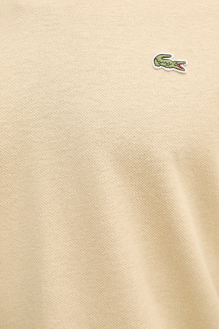 Lacoste polo s příměsí lnu pánské PH2449 béžová