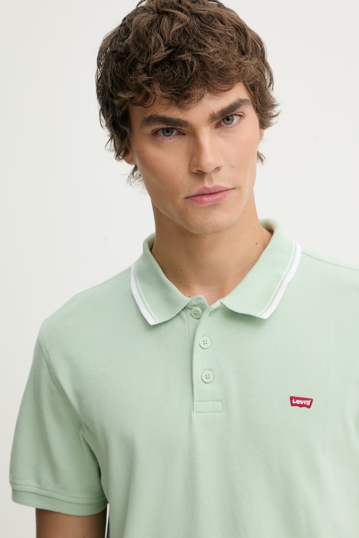 Levi's polo de bumbac LEVIS HM POLO verde 35883.0371