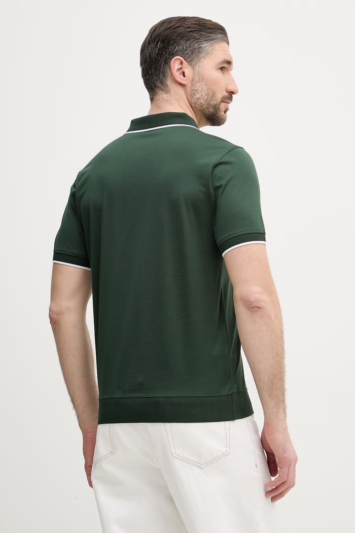 Oblečenie Karl Lagerfeld polo tričko pánske bavlnené 562200.745080 zelená