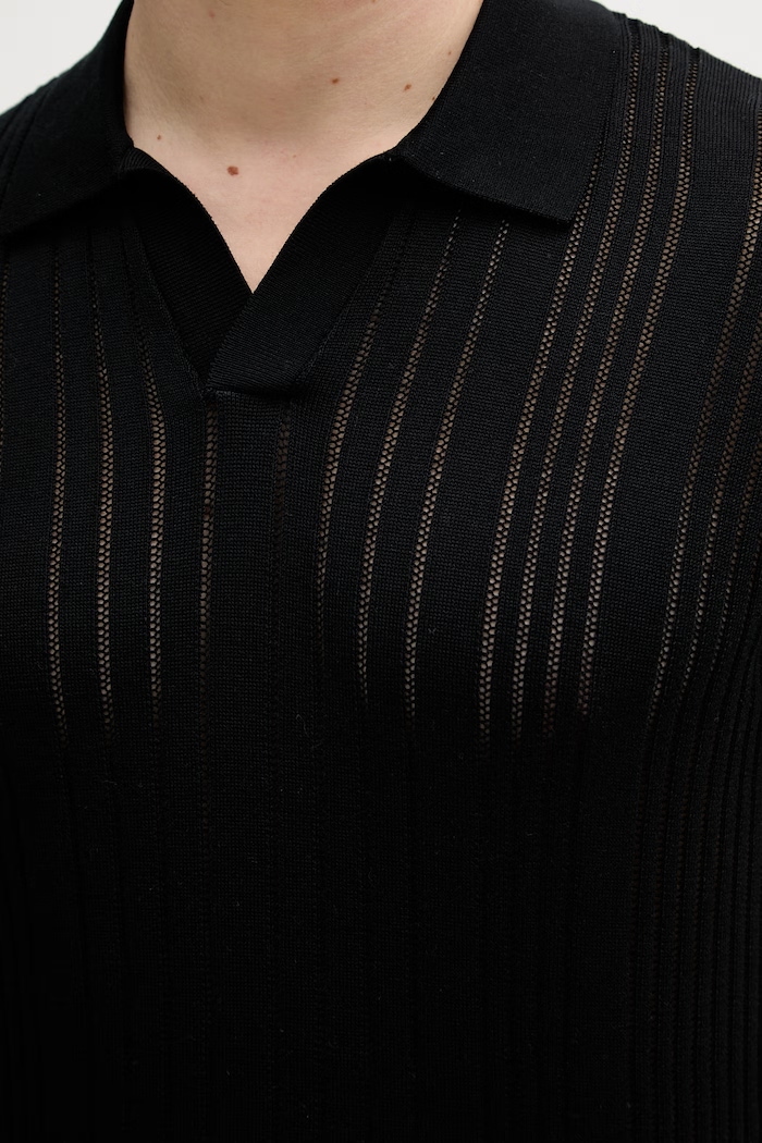 Karl Lagerfeld polo pentru bărbați, din bumbac 562304.655016 negru