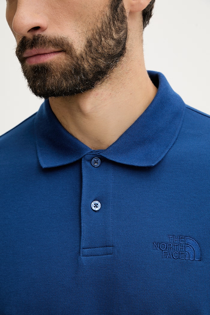 Bavlnené polo tričko The North Face REGULAR POLO NF0A8C1PD1R1 modrá