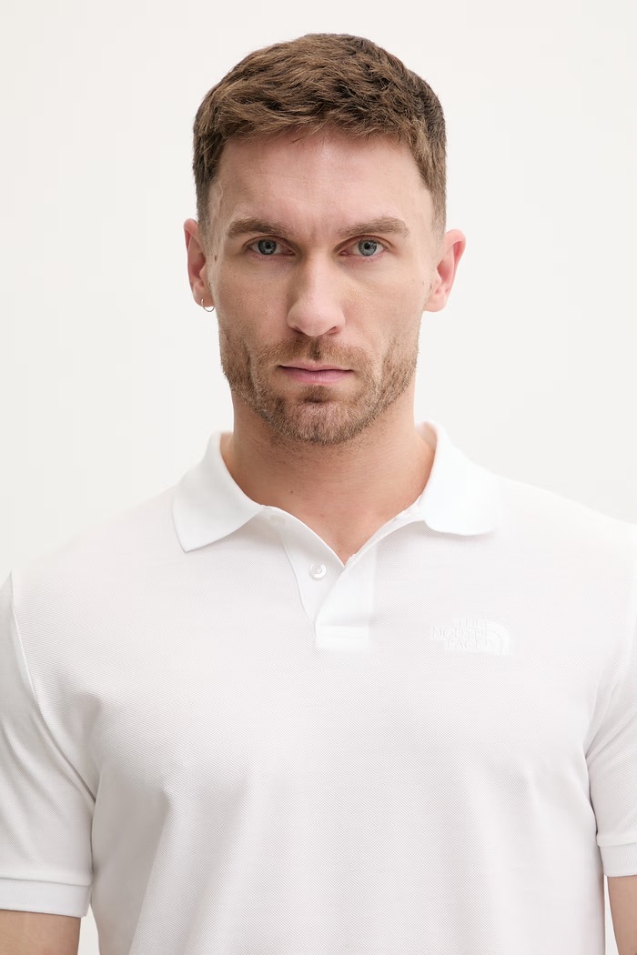Bavlnené polo tričko The North Face REGULAR POLO biela NF0A8C1PFN41