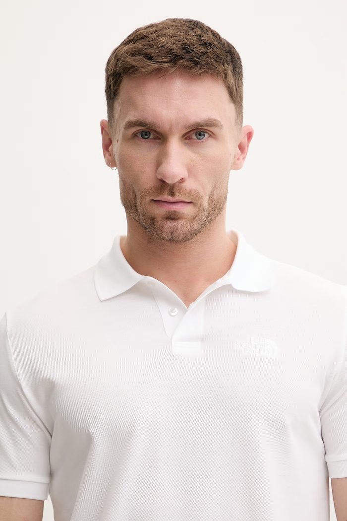 Bavlnené polo tričko The North Face REGULAR POLO biela NF0A8C1PFN41