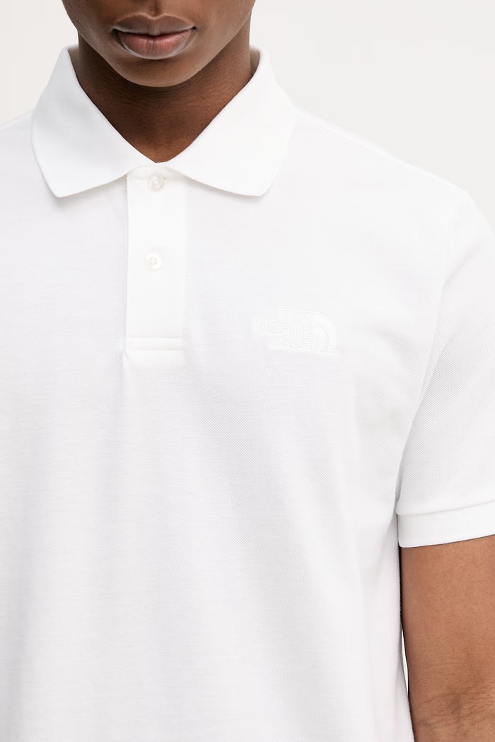The North Face cotton polo shirt REGULAR POLO white NF0A8C1PFN41