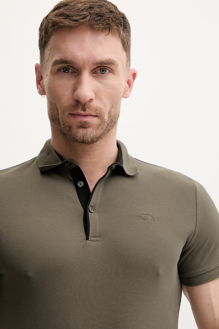 Bavlnené polo tričko The North Face Premium Slim zelená NF0A8C1N21L1