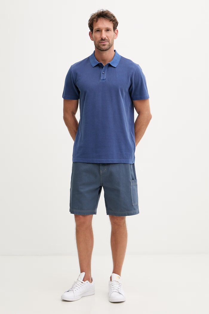 BOGNER Fire+Ice polo bărbați din bumbac RAMON4 54379610 bleumarin SS26