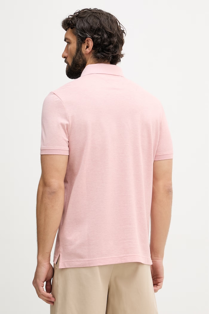 Îmbrăcăminte Tommy Hilfiger polo pentru bărbați, din bumbac MW0MW41513 roz