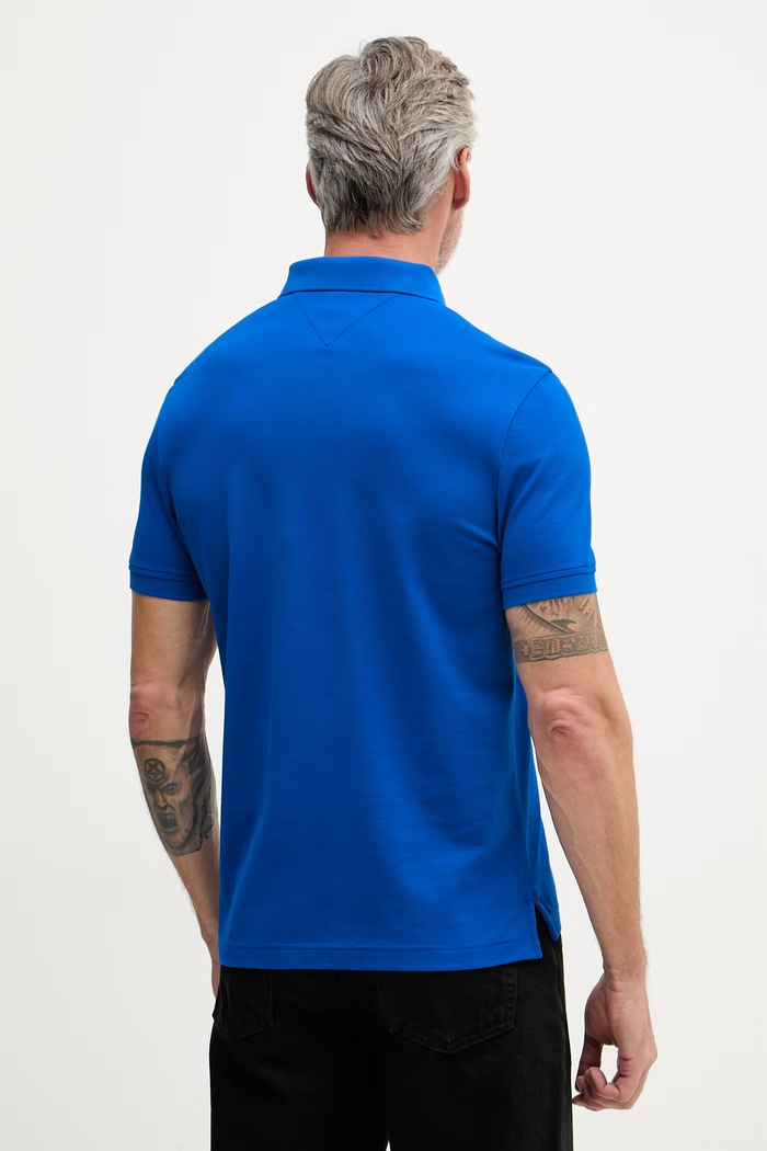 Îmbrăcăminte Tommy Hilfiger polo pentru bărbați, din bumbac MW0MW41513 albastru
