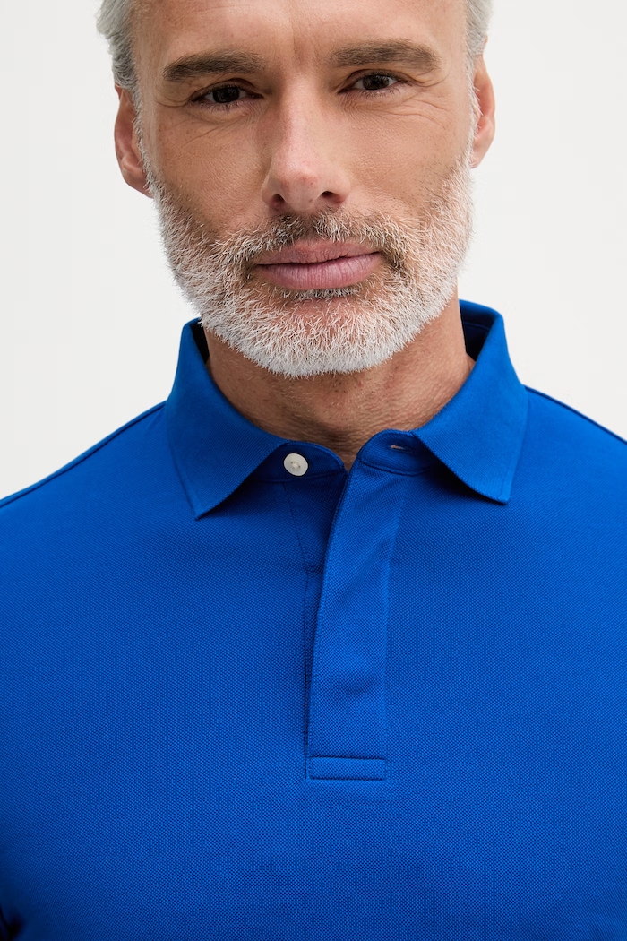 Tommy Hilfiger polo pentru bărbați, din bumbac albastru MW0MW41513