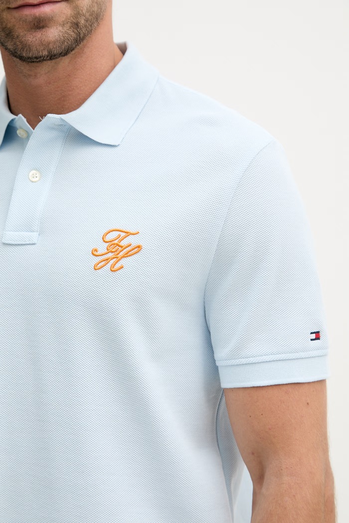 Tommy Hilfiger polo tričko pánske bavlnené SUMMER MW0MW43046 modrá
