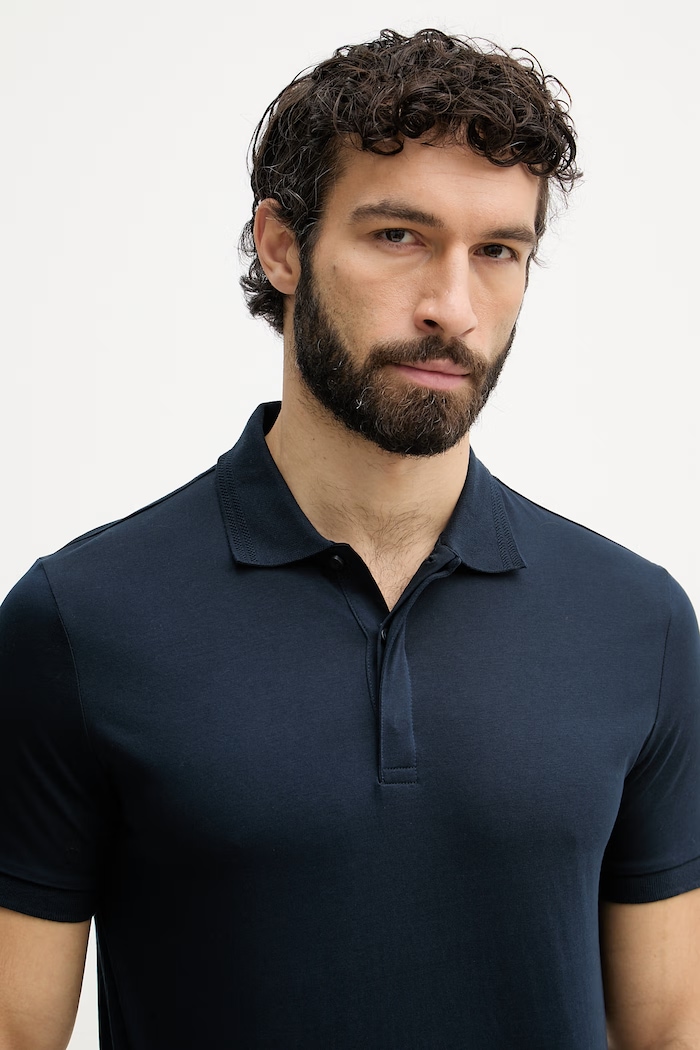 U.S. Polo Assn. polo tričko pánske bavlnené PREMIUM SUPIMA tmavomodrá MUP4598