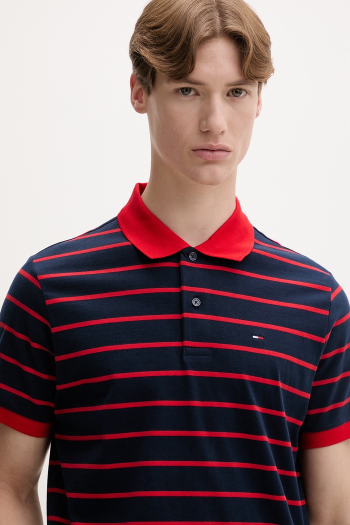 Tommy Jeans polo pentru bărbați, din bumbac bleumarin DM0DM22708