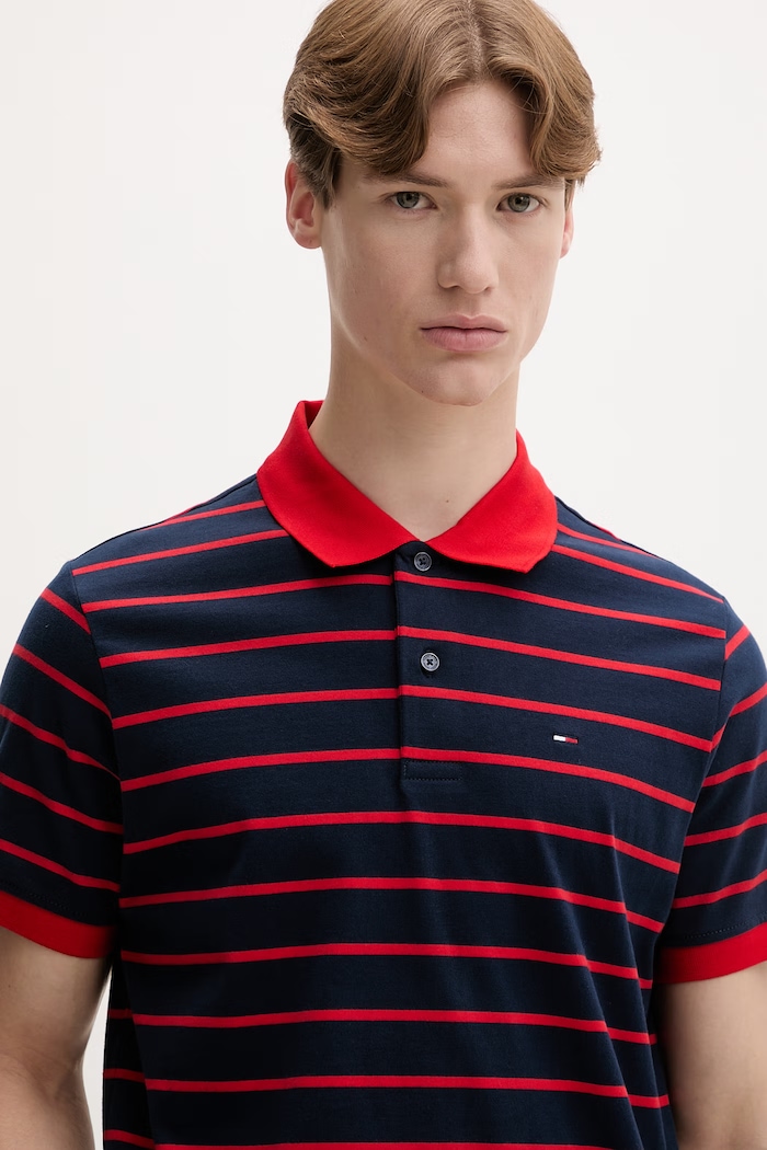 Tommy Jeans polo pentru bărbați, din bumbac bleumarin DM0DM22708