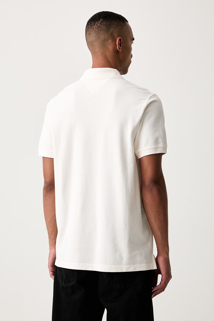 Oblečení Tommy Jeans polo pánské bavlněné DM0DM22711 béžová