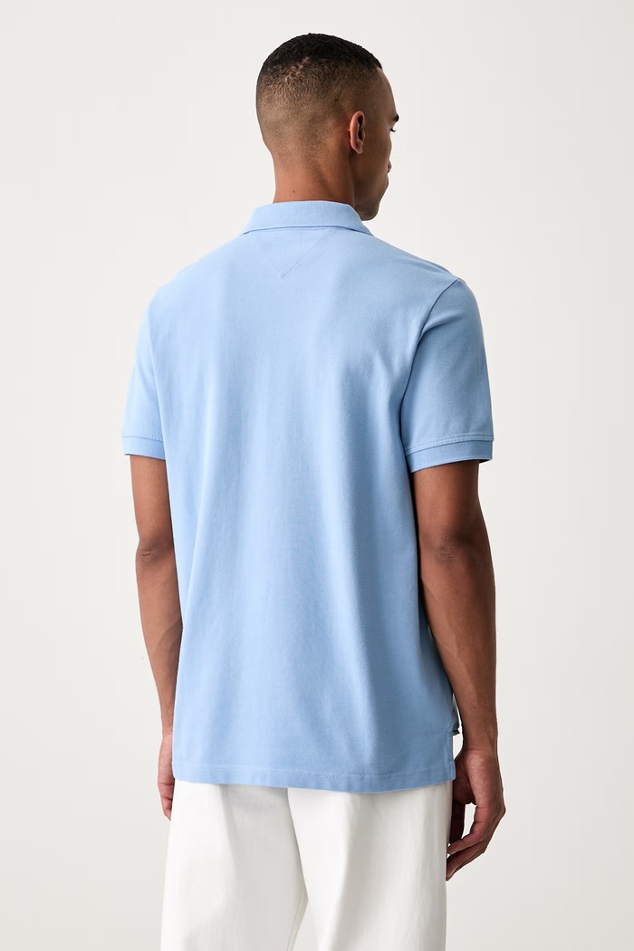 Oblečení Tommy Jeans polo pánské bavlněné DM0DM22711 modrá