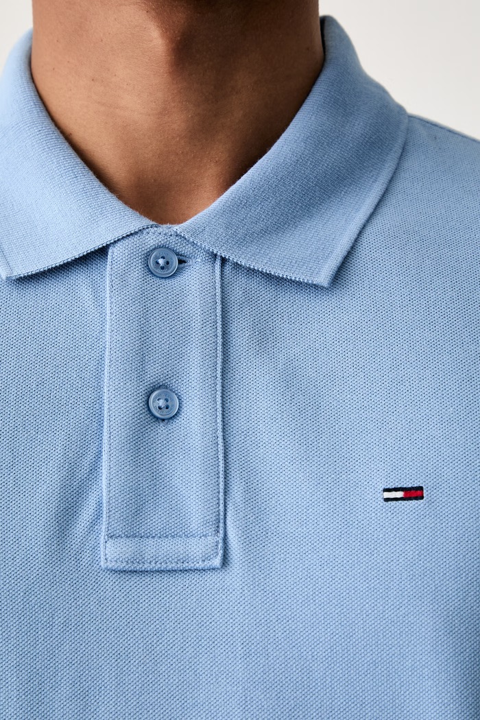 Tommy Jeans polo pánské bavlněné DM0DM22711 modrá