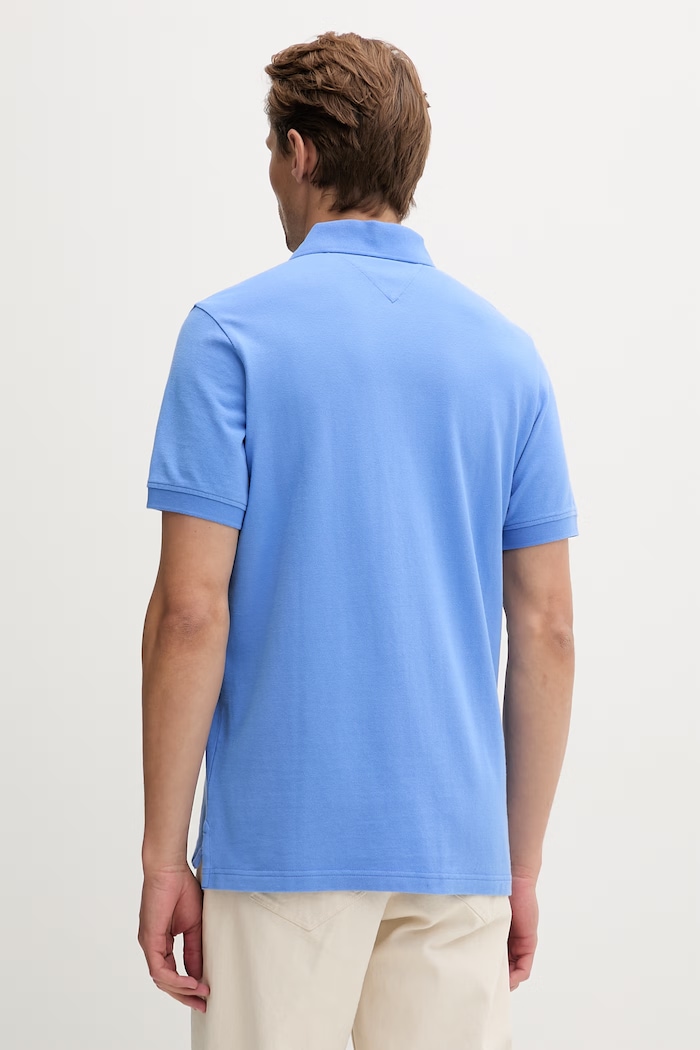 Îmbrăcăminte Tommy Jeans polo pentru bărbați, din bumbac DM0DM22711 albastru