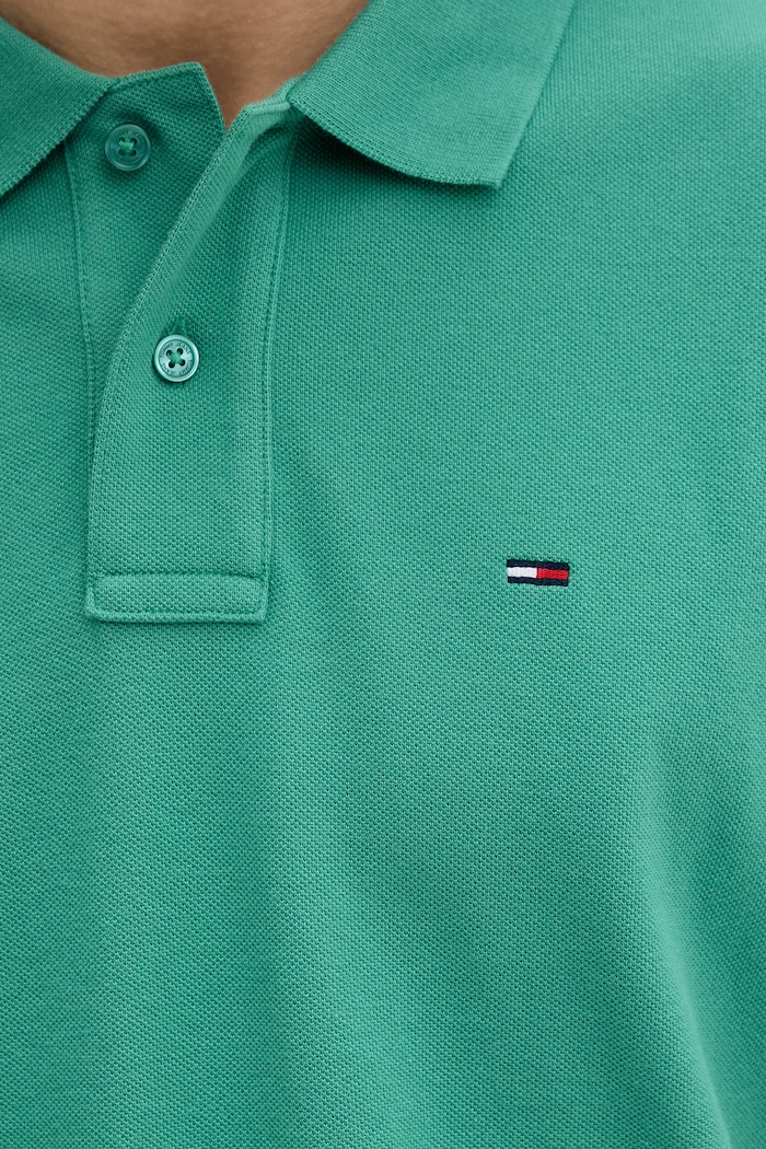 Tommy Jeans polo tričko pánske bavlnené DM0DM22711 zelená