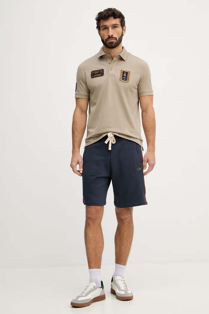 Aeronautica Militare polo PO1927UP00191 zielony SS26