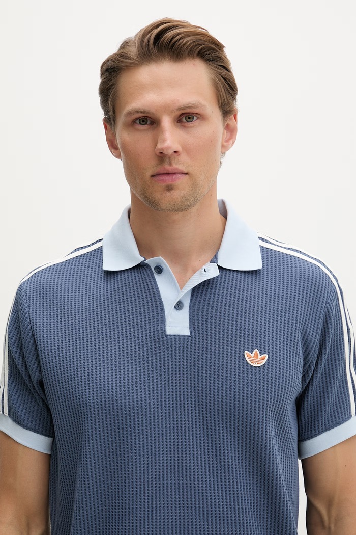 adidas Originals тениска с яка мъжка син KX1230
