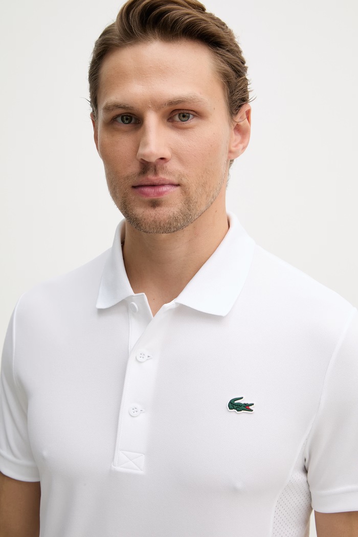 Lacoste polo pentru bărbați alb DH9949