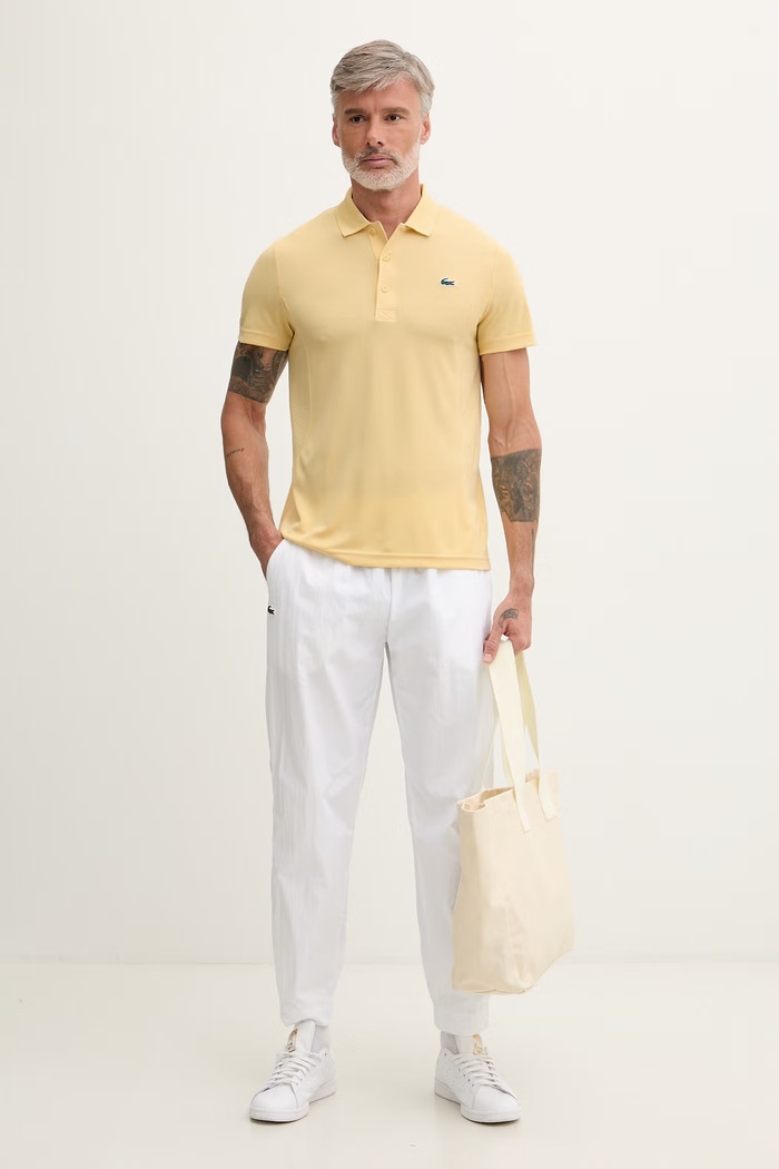 Lacoste polo pentru bărbați DH9949 galben SS26