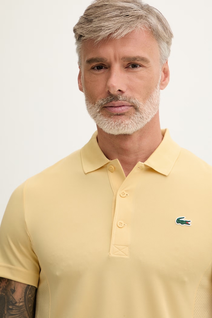 Lacoste polo pentru bărbați galben DH9949