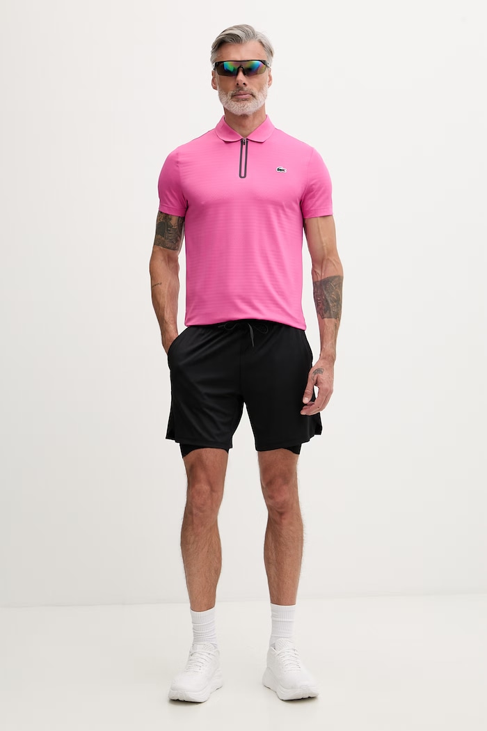 Lacoste polo pentru bărbați DH9992 roz SS26