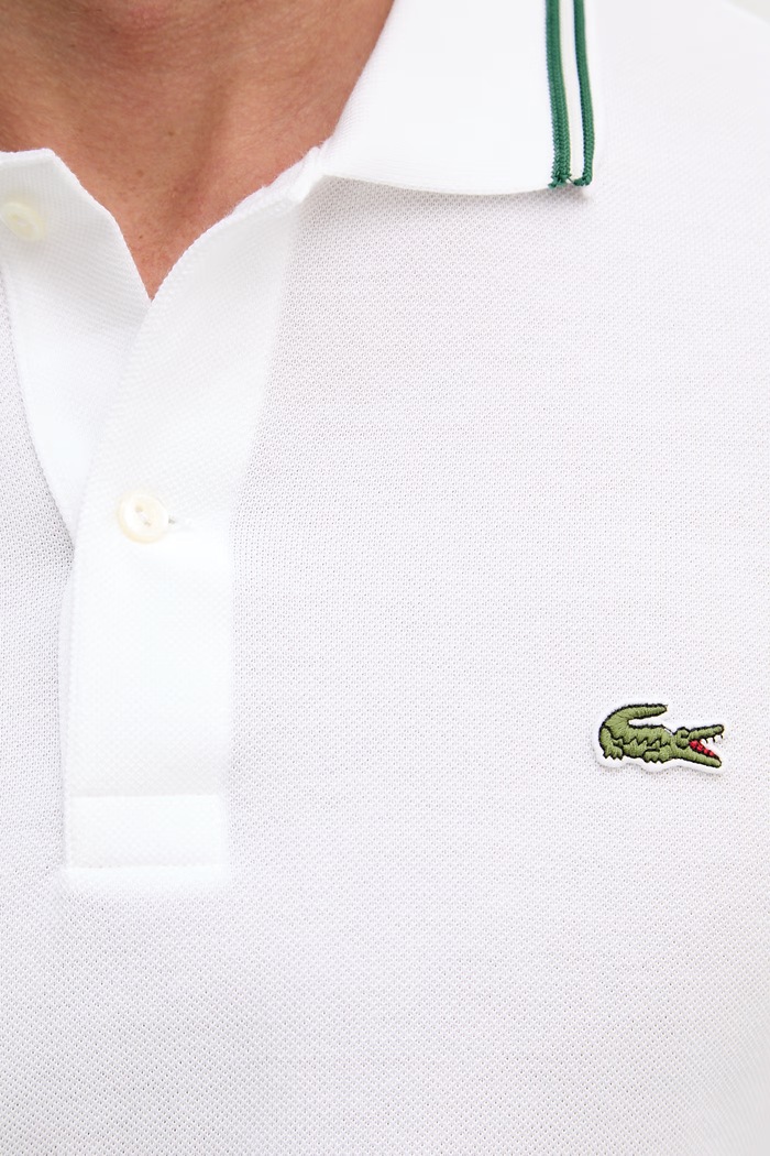 Lacoste pánske bavlnené polo tričko PH9875 biela